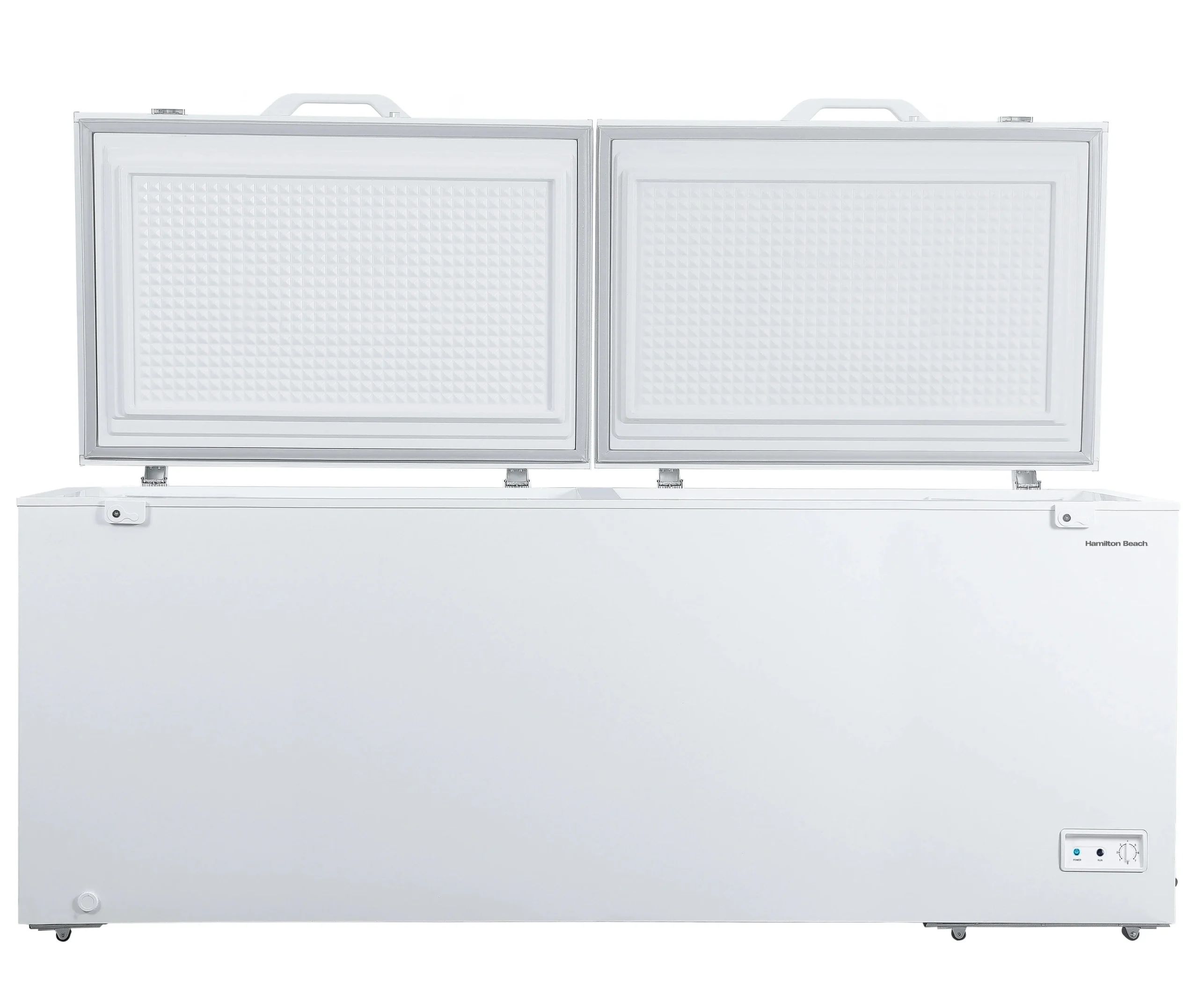 Hamilton Beach 21 Cu. ft. Chest Freezer, Double Doors, HZ9212, White - Image 2