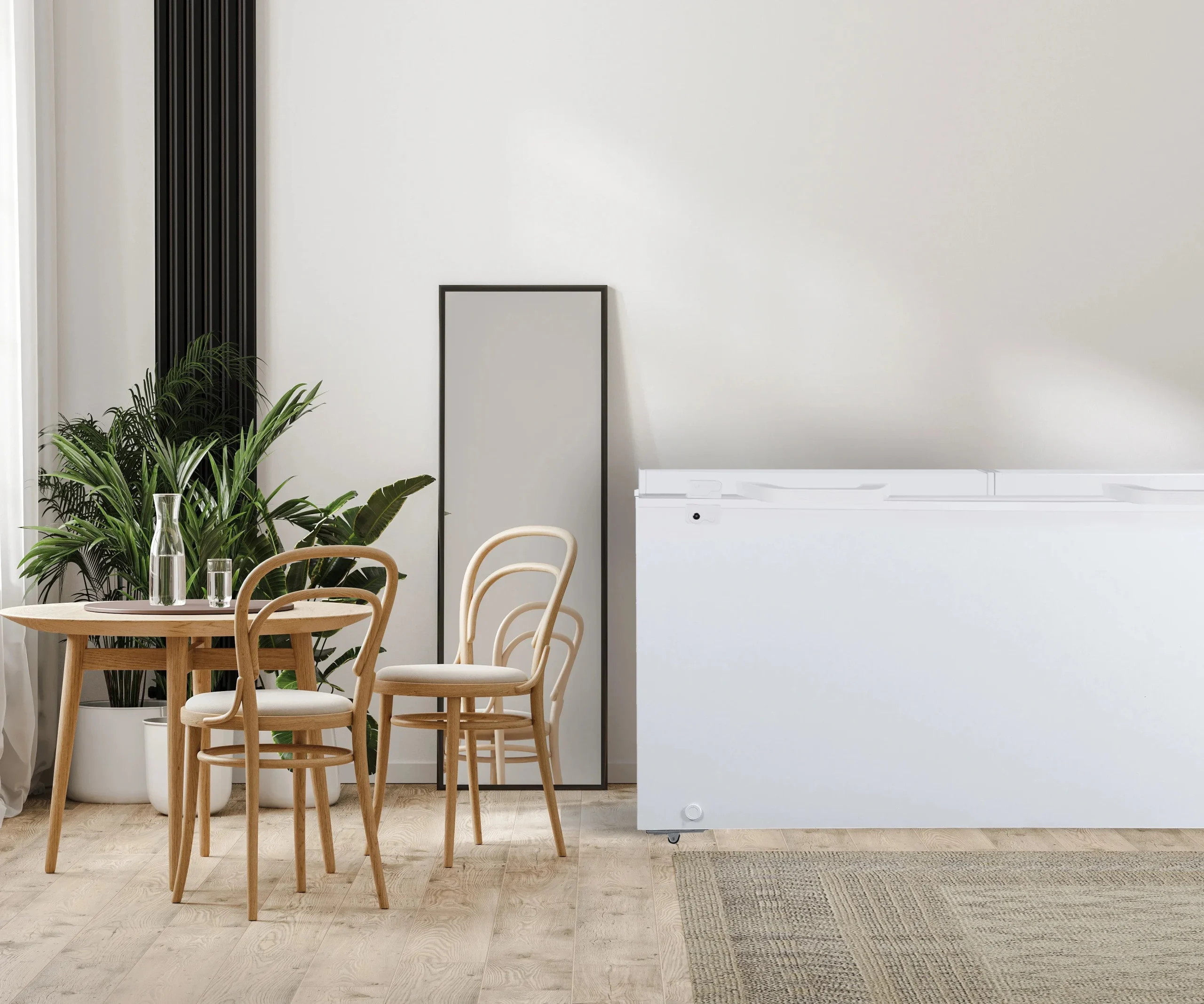 Hamilton Beach 21 Cu. ft. Chest Freezer, Double Doors, HZ9212, White - Image 3