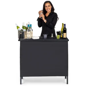 Lightweight Portable Bar with Black Skirt