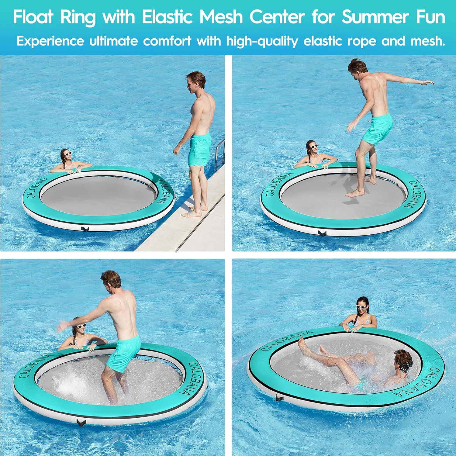 Round Floating Ring Hammock - Heavy Duty Inflatable Raft - Image 67