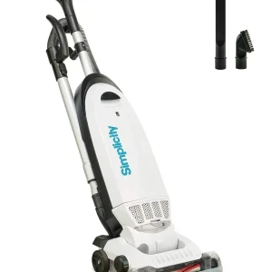 Simplicity Vacuums Allergy Bagged Vacuum Cleaner for Carpet and Hardwood, Multi Surface Upright Vacuum Cleaner with Certified HEPA Vacuum, Pet Vacuum, S20EZM