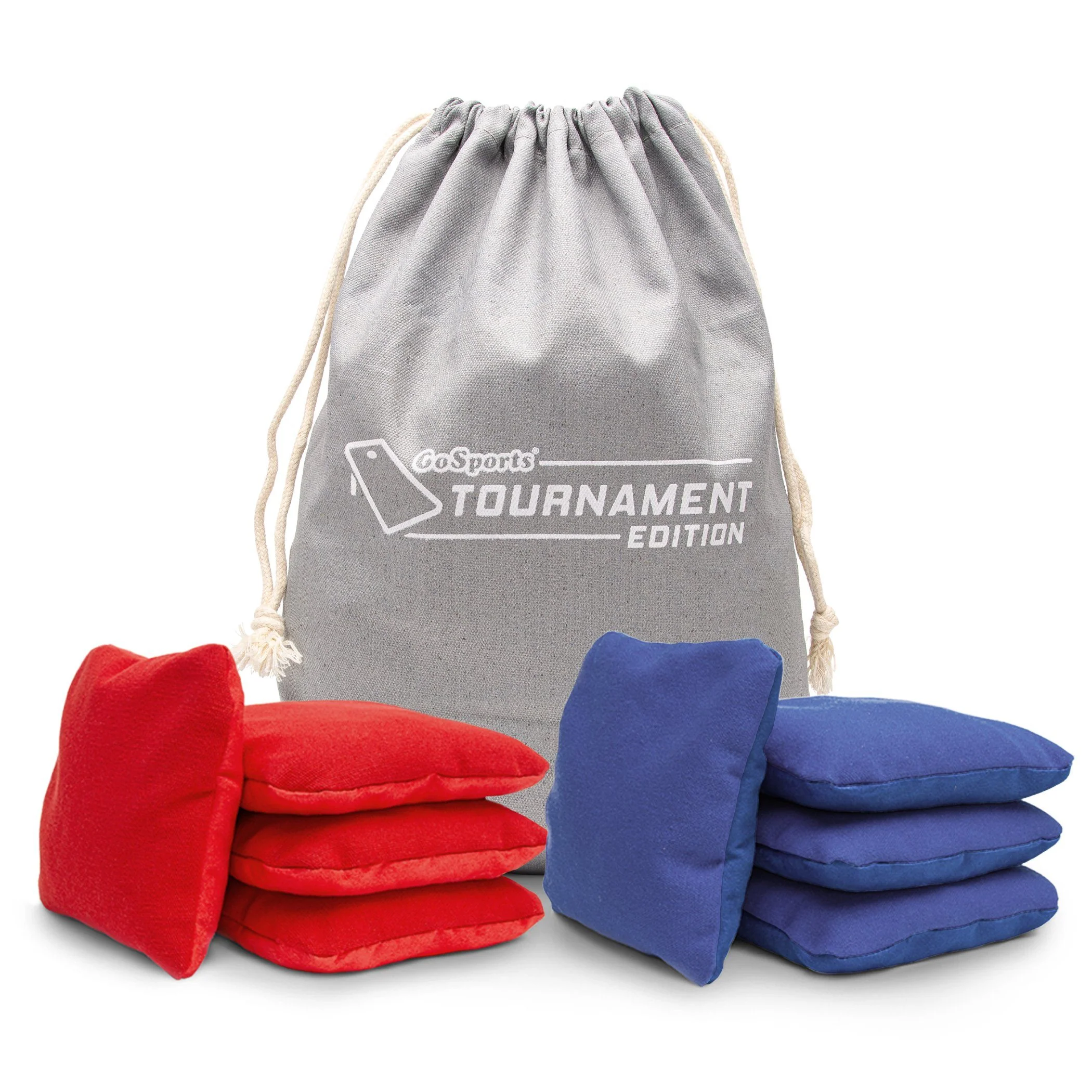 Dual Sided Side & Stop Cornhole Bean Bag, 8-pk | Red Blue