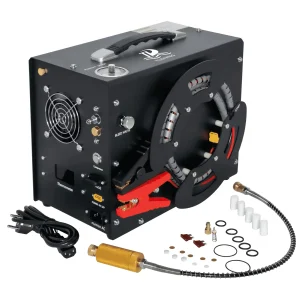 TUDIVING PCP Air Compressor, Built in Converter, 4500psi/300bar Pcp Compressor Auto stop