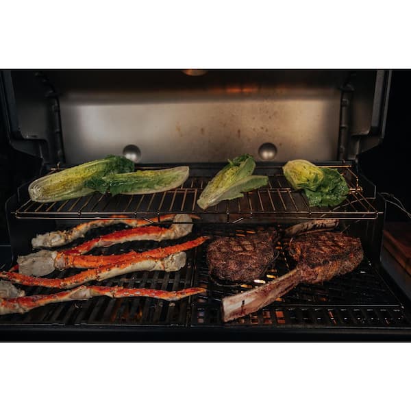 Genesis E - 325s 3 - Burner Propane Gas Grill in Black with Built - in Thermometer - Image 13