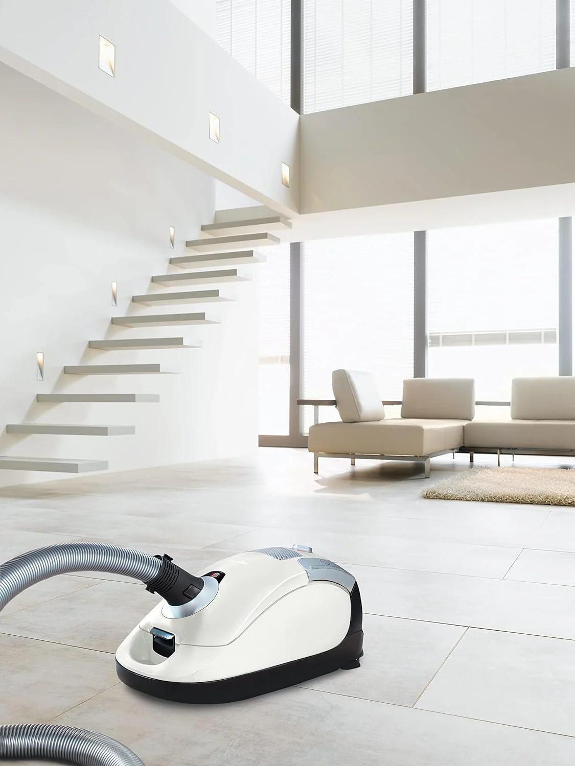 Pure Suction Powerline Canister Vacuum Cleaner, Lotus White - Image 10