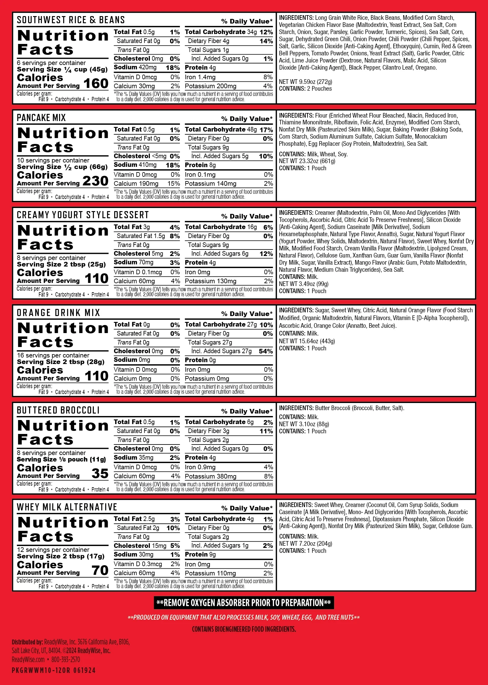 ReadyWise Emergency Food Supply, 120 Serving Entree and Beverage - Image 11