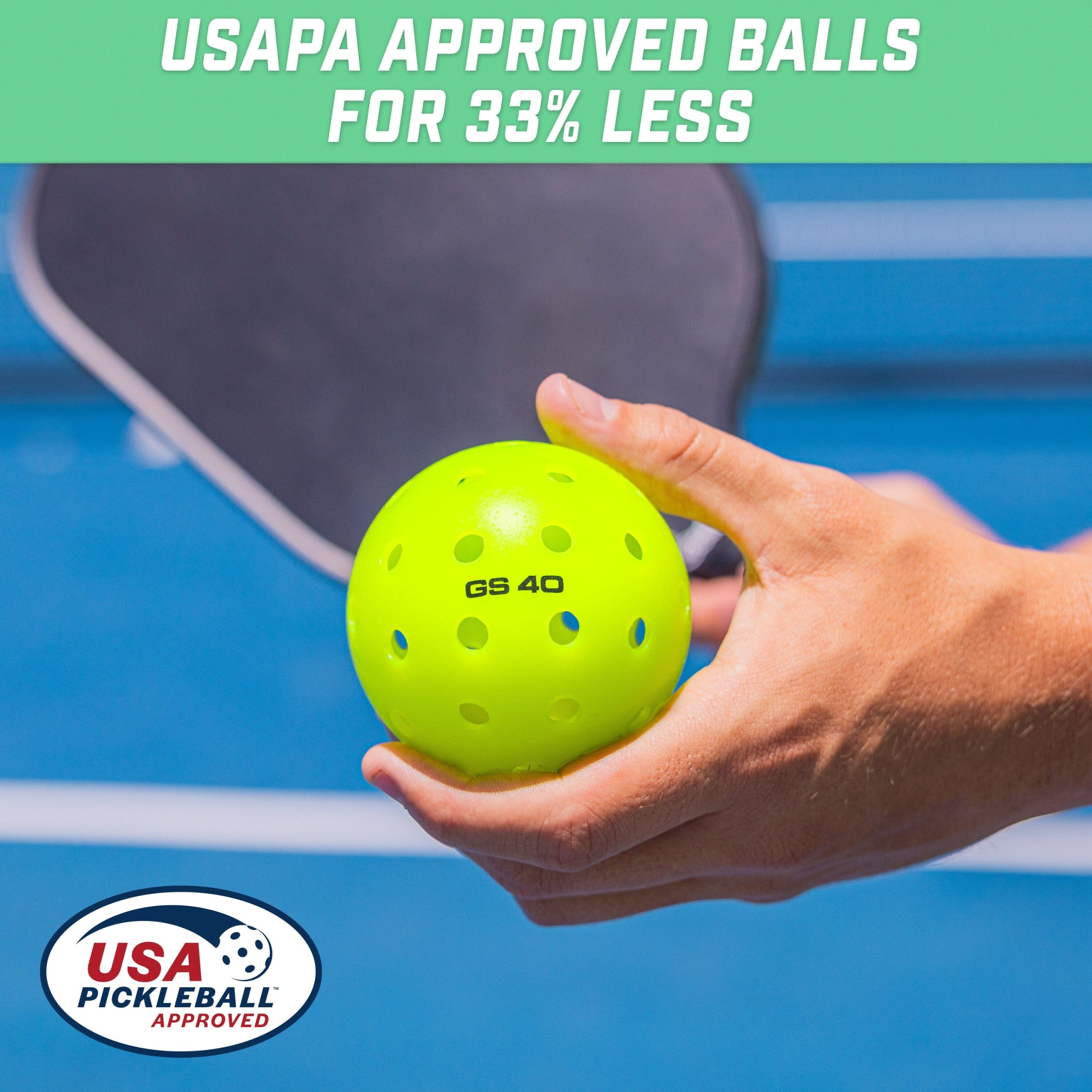 GS40 Regulation Pickleballs | 4-pk - Image 3