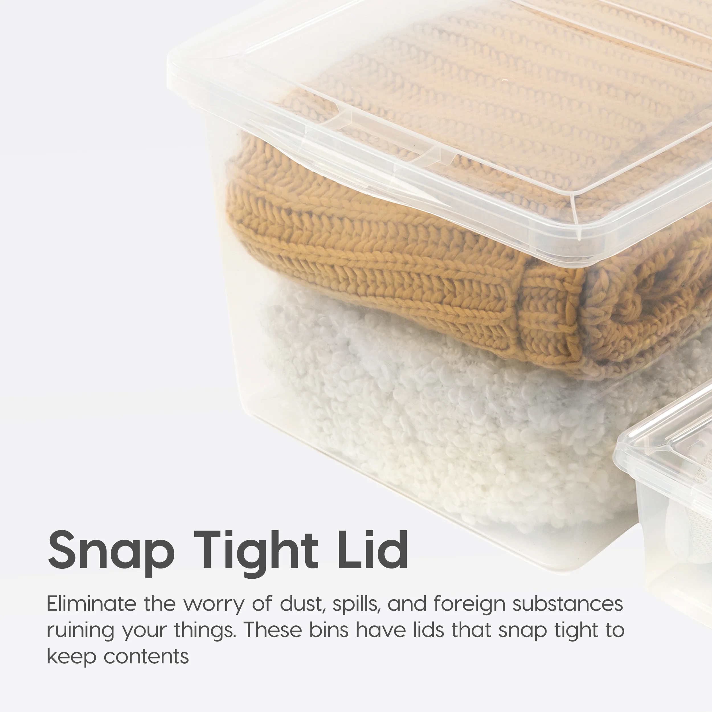 Clear Storage Box - 6.7 QT 12PC - Image 3
