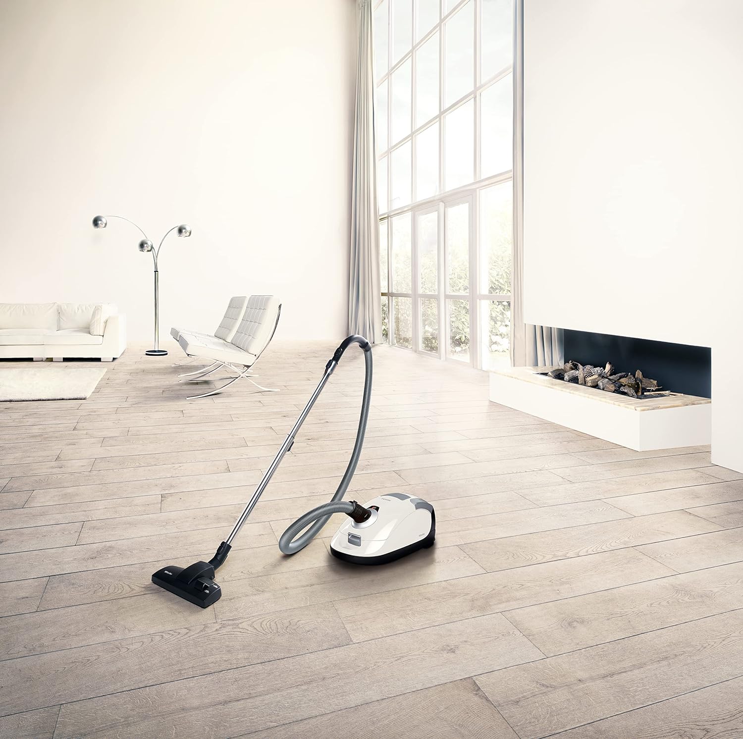 Pure Suction Powerline Canister Vacuum Cleaner, Lotus White - Image 6