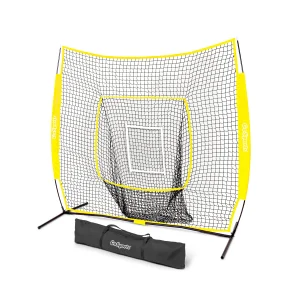 7' x 7' Team Tone Baseball Hitting Net | Yellow