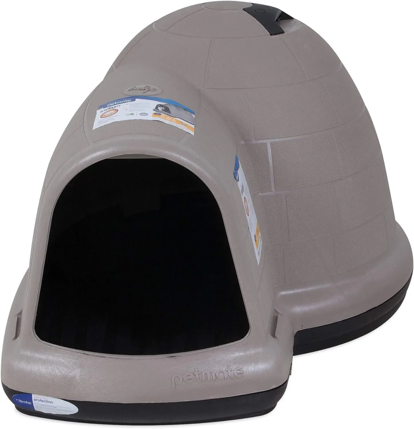 Petmate Indigo Dog House (Igloo Dog House. Made in USA with 90% Recycled Materials. All-Weather Protection Pet - Image 4