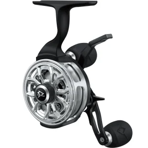 Piscifun ICX Carbon Ice Fishing Reel Structure Upgrade Magnetic Drop System Inline Ice Fishing Reel | Sliver & Black / Left Hand