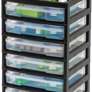6-Tier Scrapbook Rolling Storage Cart with Organizer