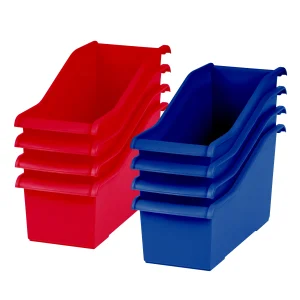 Connecting Book Bin, Red or Blue