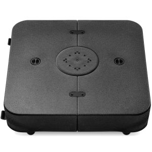 Best Choice Products Heavy-Duty Outdoor Cantilever Base Stand w/ Wheels, Locks, Fillable 330lb Capacity - Black