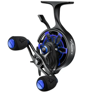 Piscifun ICX Frost Carbon Ice Fishing Reel, Magnetic Drop System,Large Spool Diameter | Blue / Left Hand / Ordinary