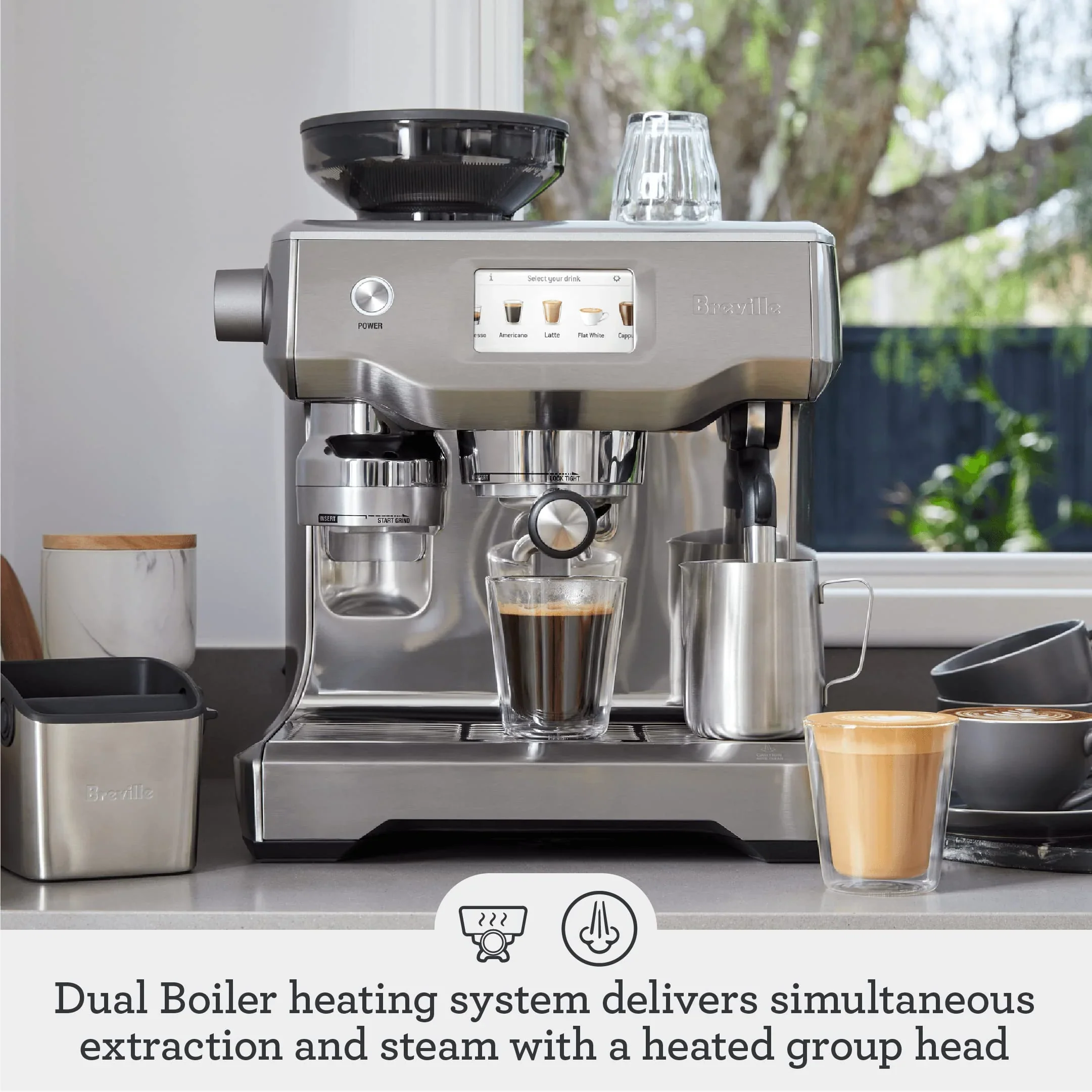 Breville Automatic Espresso Machine BES990BSSUSC - Image 3