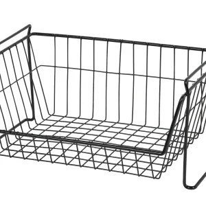 Large Stacking Basket, Black