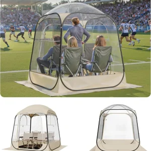 VEVOR Pop up Sports Tent, 8 Sizes Optional Clear Bubble Tent for 1-6 Person