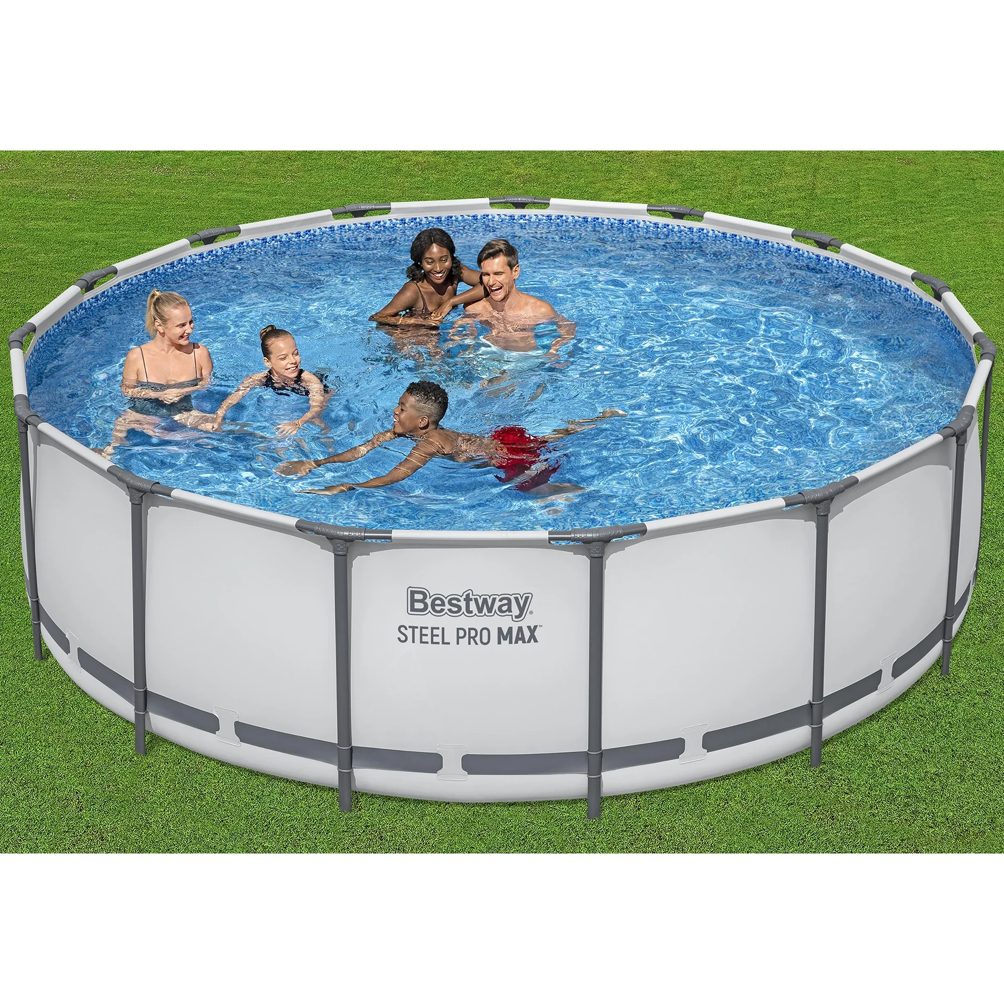 Bestway: Steel Pro MAX 15' X 48" Above Ground Pool Set - 4231 Gallon, Outdoor Family Pool, Corrosion & Puncture Resistant, Includes Filter, Pump, Ladder & Cover - Image 6