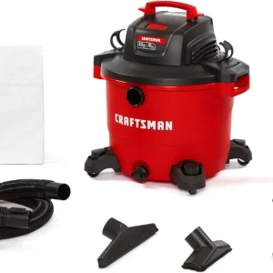 16 Gallon 6.5 Peak HP Wet/Dry Vac, Heavy-Duty Shop Vacuum