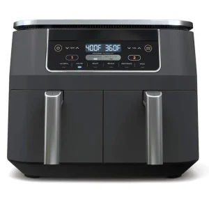 DZ401 Foodi 10 Quart 6-in-1 DualZone XL 2-Basket Air Fryer with 2 Independent Frying Baskets