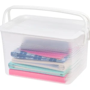 Stacking Basket - Medium | Clear/White