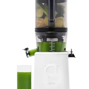 J2 Cold Press Juicer Self Feeding for Hands Free Operation with Wide Mouth Hopper for Whole Recipe Loading, Zero Waste Masticating Juicer For More Juice, Less Pulp Easy Cleanup & Assembly
