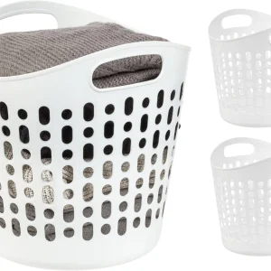Plastic Laundry Basket, 27L - 3 Pack