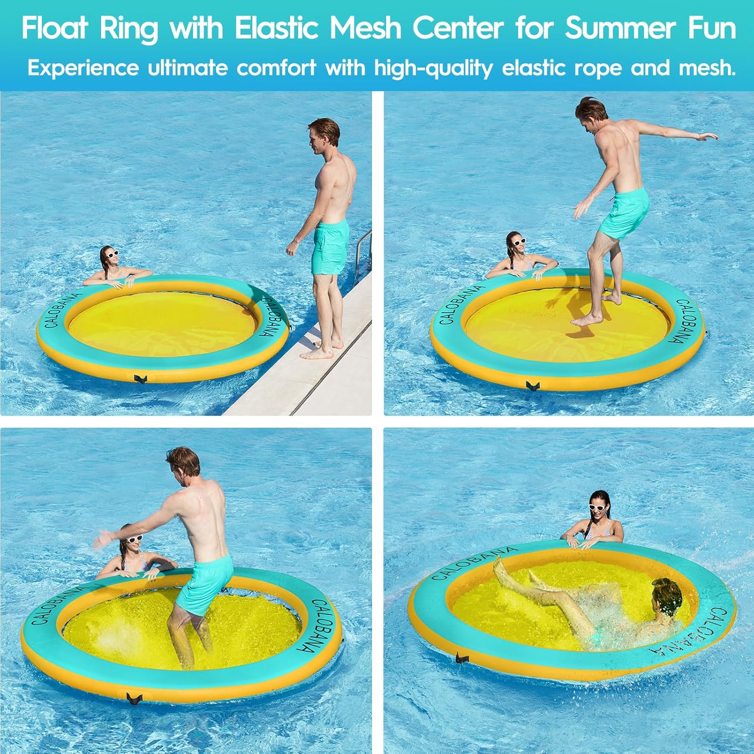 Round Floating Ring Hammock - Heavy Duty Inflatable Raft - Image 83