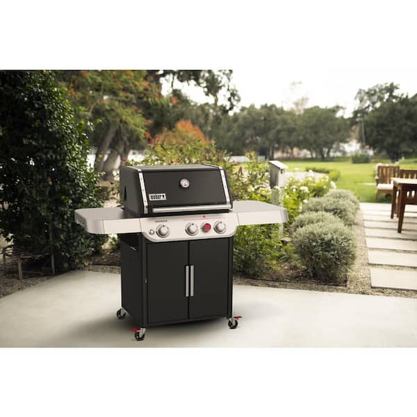 Genesis E - 325s 3 - Burner Propane Gas Grill in Black with Built - in Thermometer - Image 15