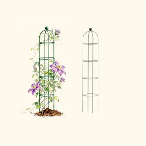Round Obelisk Garden Trellis - 6.4 ft