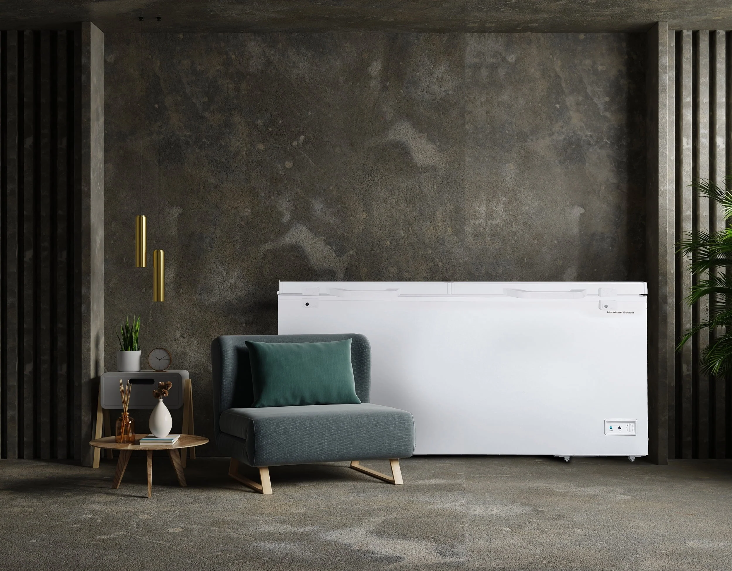 Hamilton Beach 21 Cu. ft. Chest Freezer, Double Doors, HZ9212, White - Image 4