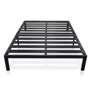 Sturdy King Metal Platform Bed Frame with Durable Slats