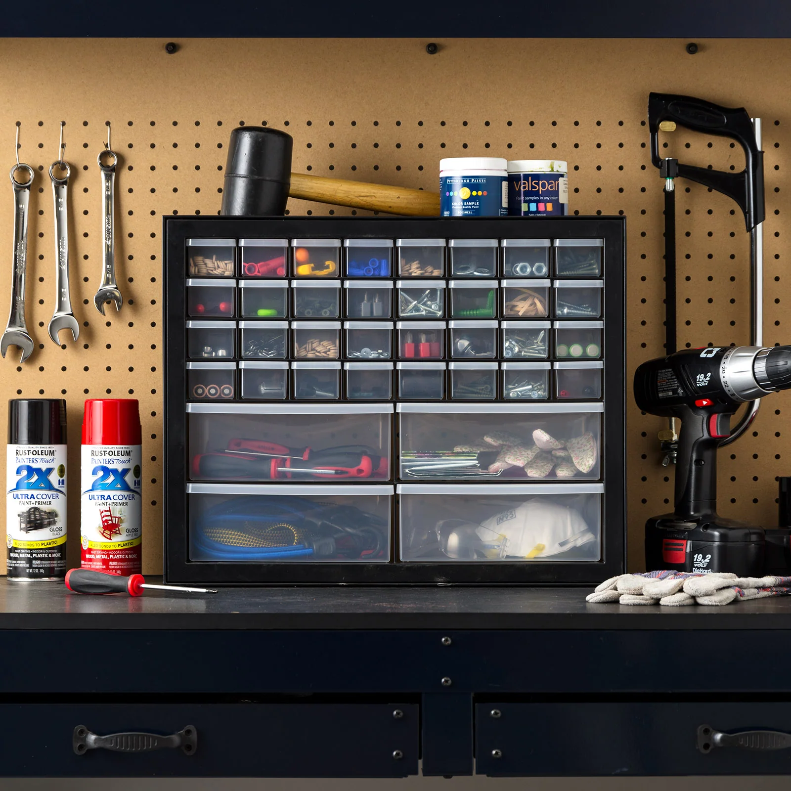 Drawer Parts Cabinet - 36 Drawer | Black - Image 3