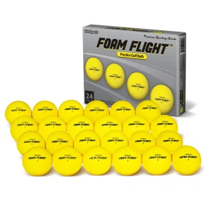 Foam Flight Practice Golf Balls, 24-pk | Yellow