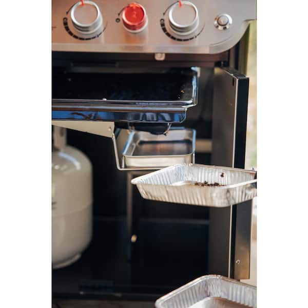 Genesis E - 325s 3 - Burner Propane Gas Grill in Black with Built - in Thermometer - Image 9