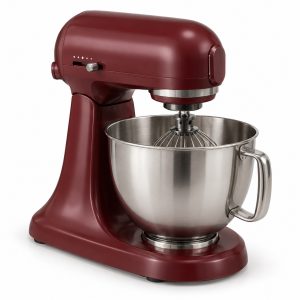 Burgundy Tilt-Head Stand Mixer