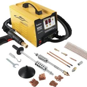 Vehicle Panel Spot Puller Dent Spotter 110V, 3500A Spot Dent Puller Welder, 3KW Car Body Stud Welding Machine Multispot Bonnet Door Repair Tool Kit