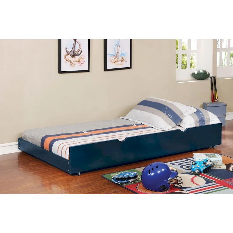 Furniture of America Pice Modern Twin Solid Wood Trundle Bed - Image 9