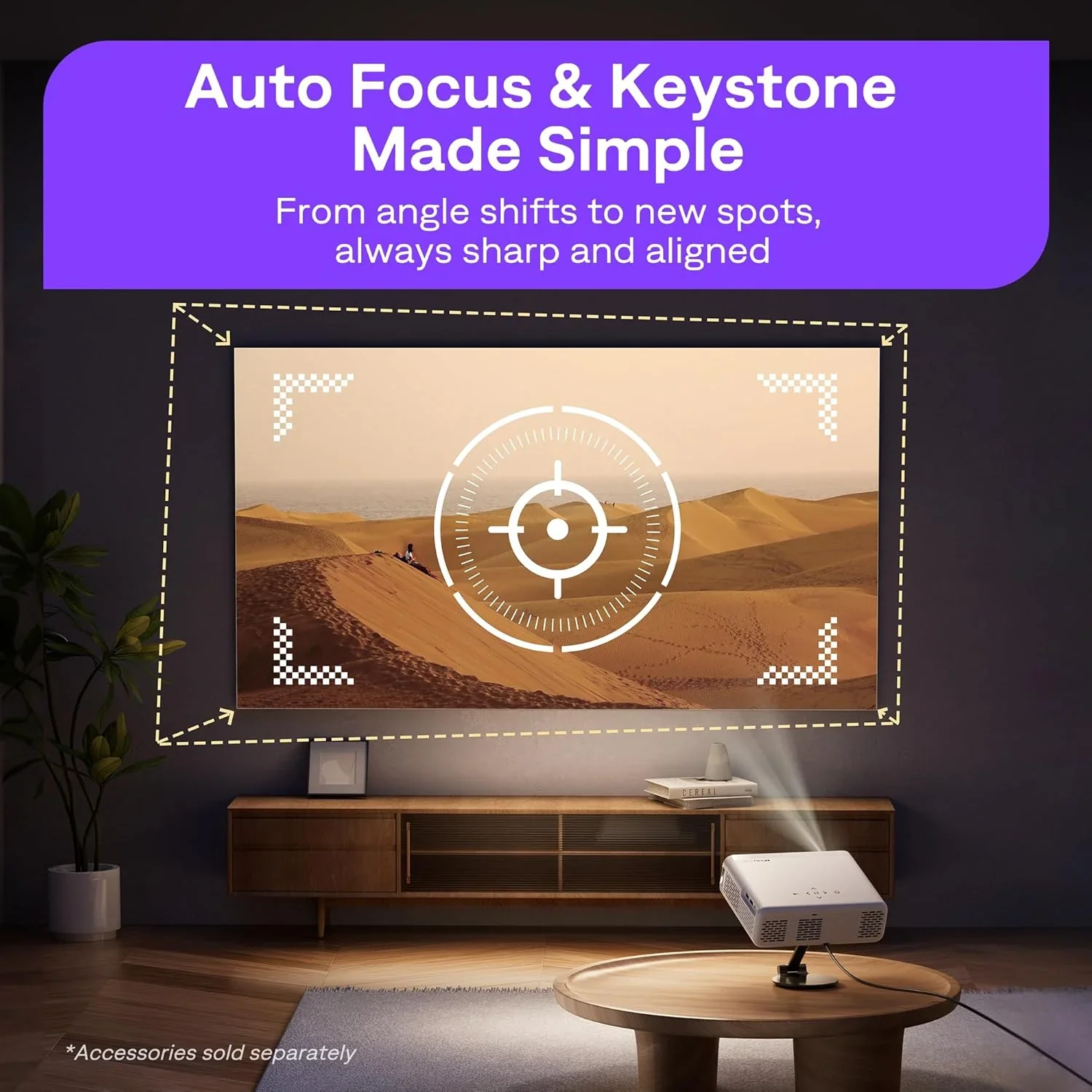 Aurzen Roku TV Smart Projector with Wifi and Bluetooth, Roku Streaming Experience Built-in - Image 9