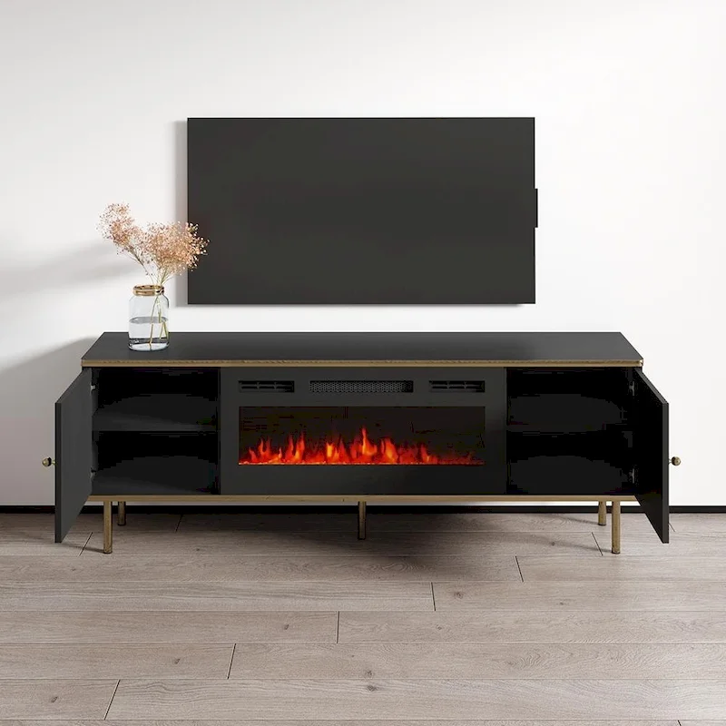 Camelia 63-Inch Electric Fireplace TV Stand - Image 6