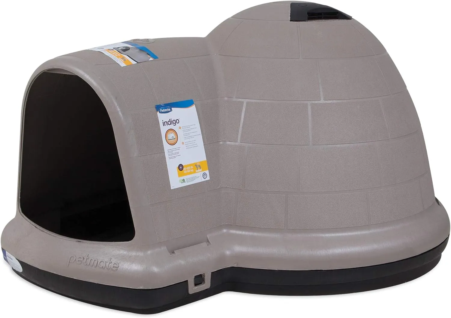 Petmate Indigo Dog House (Igloo Dog House. Made in USA with 90% Recycled Materials. All-Weather Protection Pet - Image 26