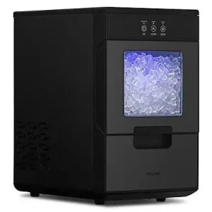 Nugget Countertop Ice Maker with Self-Cleaning Function, Refillable Water Tank, Perfect for Kitchens, Offices, Home Coffee Bars, and More