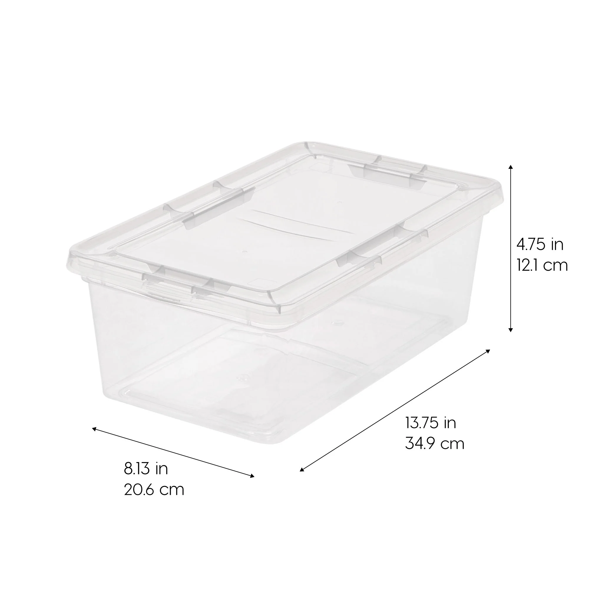 Clear Storage Box - 6.7 QT 12PC - Image 2