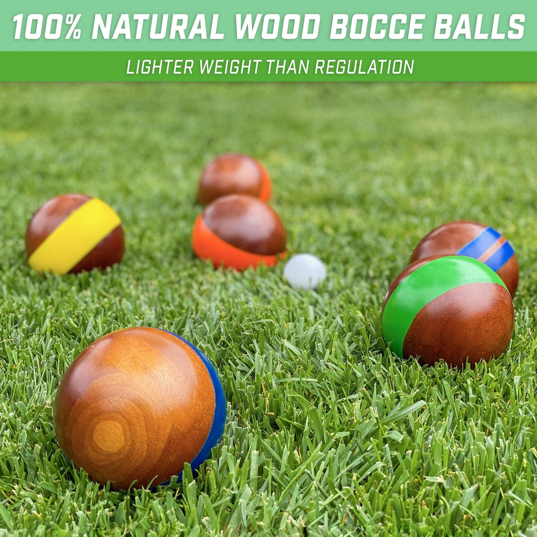 100 mm Hardwood Bocce Set - Image 2