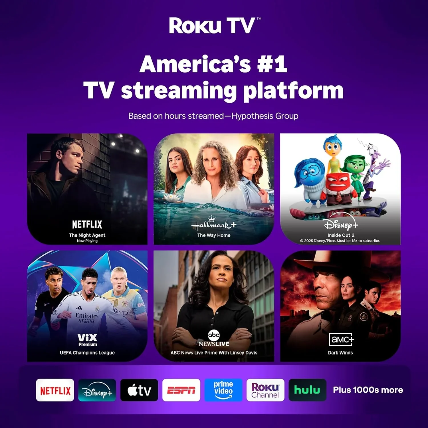 Aurzen Roku TV Smart Projector with Wifi and Bluetooth, Roku Streaming Experience Built-in - Image 2