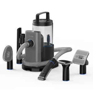 Professional Plus Pet Grooming Vacuum Kit, 5 Pet Grooming Tools, 2L Canister, Works for All Dogs, Cats, and Pet Fur