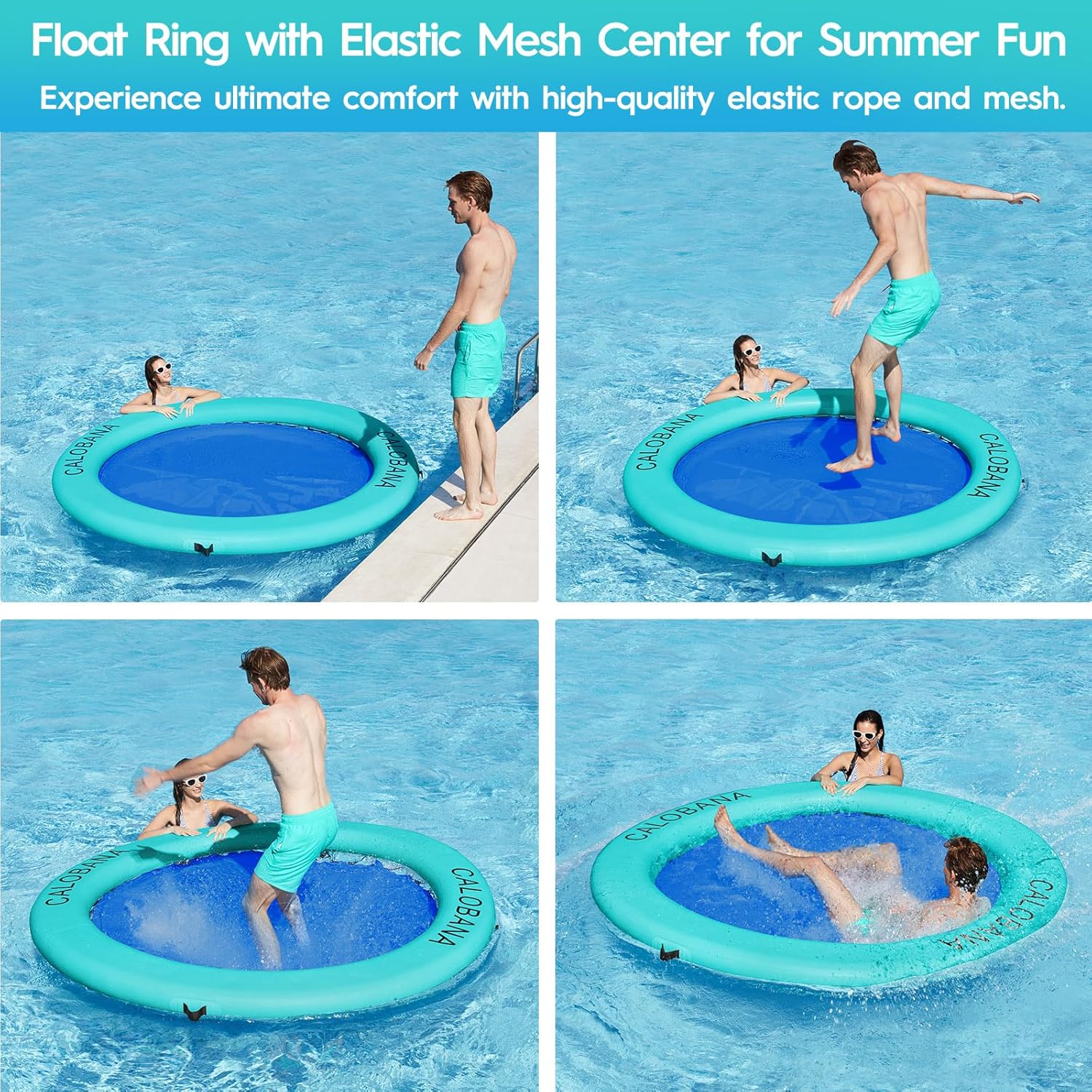 Round Floating Ring Hammock - Heavy Duty Inflatable Raft - Image 71