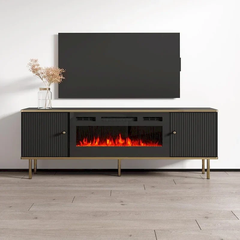 Camelia 63-Inch Electric Fireplace TV Stand - Image 4